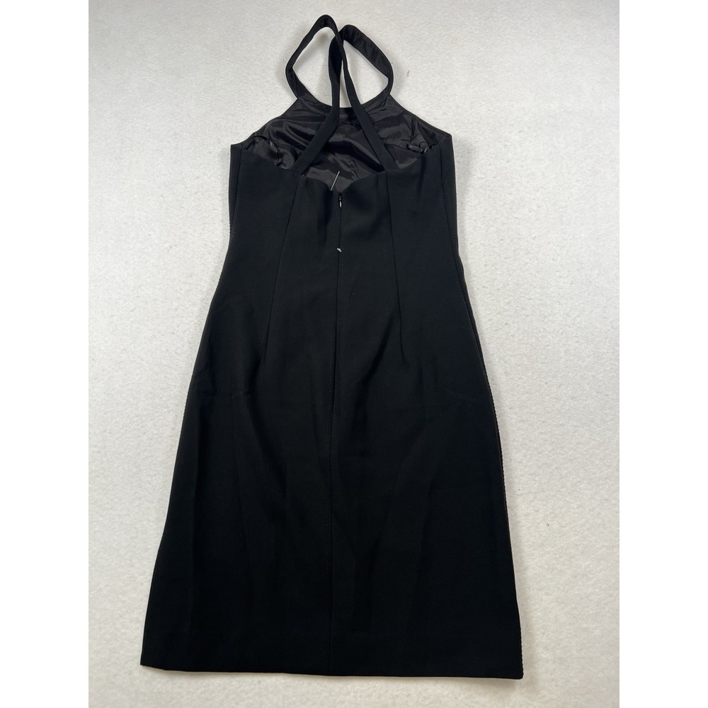 Elizabeth‎ James Black High Neck Halter Dress Size 6 - Picture 2 of 13